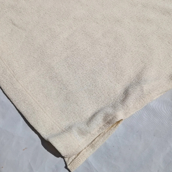 Cream Addition Elle Cowl Neck Shirt with Brown Button Detail Woman's X Plus Size - Picture 3 of 8